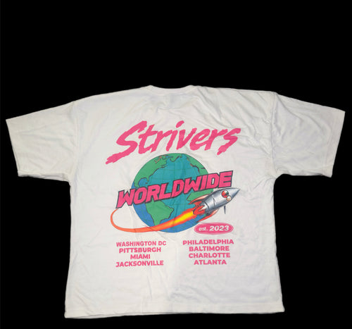 White Worldwide Tees