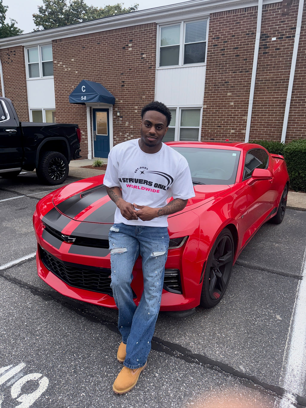White Worldwide Tees